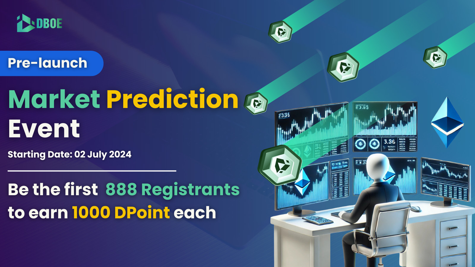 Pre-launch Market Prediction: Earn 1000 D-Points Per One Early Registration